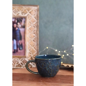 Blue Textured Mug-Single