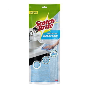 ScotchBrite Microfiber Bathroom Wipe Blue