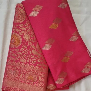 Semi Pattu Pink Saree