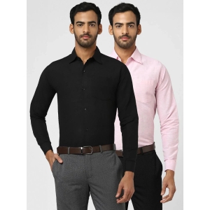 DESHBANDHU DBK - Multicolor Cotton Regular Fit Mens Formal Shirt (Pack of 2) - None