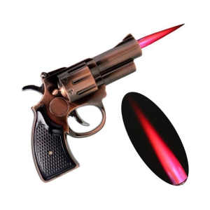 Jm Aluminium Gun Lighter Cigarette Lighter - Brown