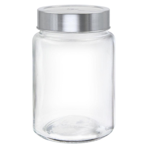 Treo By Milton Radius Storage Glass Jar, 700 ml, Transparent | Air Tight | Storage Jar | Kitchen Organizer | Modular | Multipurpose Jar - Transparent