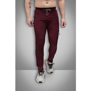 Forbro - Maroon Lycra Mens Sports Trackpants ( Pack of 1 ) - None