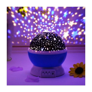 INSHOP Star Master Rotating 360 Degree Decorative Lamp Projector with Colors and USB Cable (Multi) - Multicolor