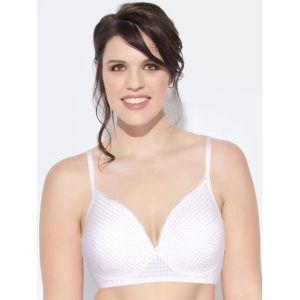 Enamor Women Full Coverage Padded Bra - Light Weight Soft Cups - A171-36B / WHITE POINTELLE