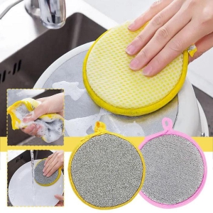 Double Side Dishwashing Sponge (3 Pcs)