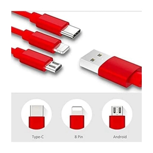 Tecsox Red 2.4 A Multi Pin Cable 1 Meter - Red