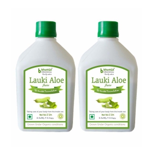 BHUMIJA LIFESCIENCES Lauki Aloe Juice  Health Drink Liquid 2 l Pack of 2