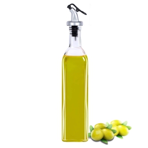 Glass Bottle Oil Dispenser, Tall Glass 500ML