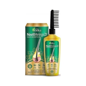 DABUR Vatika Neelibhringa 21 Hair Growth Oil - 100ml | New Hair Growth in 2 months  Clinically Proven