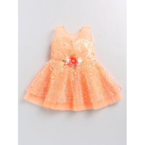 SmartRAHO Orange Polyester Blend Baby Girl Dress ( Pack of 1 ) - None