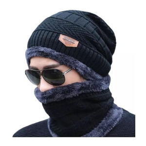 HORSE FIT Wool Beanie Cap & Muffler for Mens & Women | Winter Cap for Men |Soft Woolen Muffler & Cap for Men & Women Multi color. - One Size