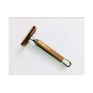 Romer-7 De AAA  Rose Gold & Steel Finish Premium Hybrid Safety Razor Double Edge 1