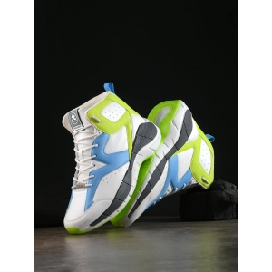 RIDER-9 / OFF WHITE/H.BLUE/LIME GREEN