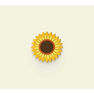 Sunflower Pin-0.7 x 1 in