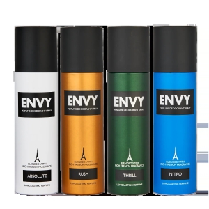 Envy Deodorant Combo Absolute + Rush + Thrill+ Nitro 120ml*4