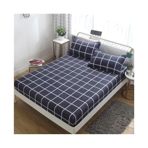 House Of Quirk Polyester Queen Bed Sheet with Two Pillow Covers ( 200 cm x 180 cm ) - Blue