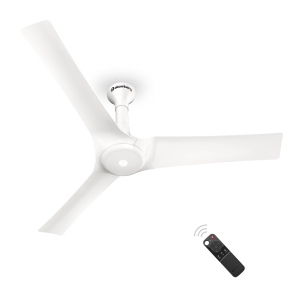 Atomberg Aris IOT Enabled 1200 mm BLDC Motor with Remote 3 Blade Ceiling Fan(Marble white)