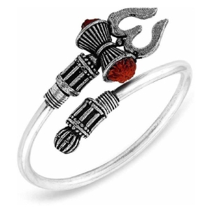 paystore-paystore-adjustable-trishul-damroo-designer-oxidized-silver-bahubali-kada-kadas-bracelet-u-cuff-bracelets-for-men-none
