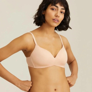 Modal Akin to Skin Padded Wireless T-Shirt Bra 3/4th Coverage-36D / Nude