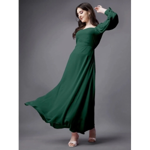 JASH CREATION - Green Georgette Womens Fit & Flare Dress ( Pack of 1 ) - None