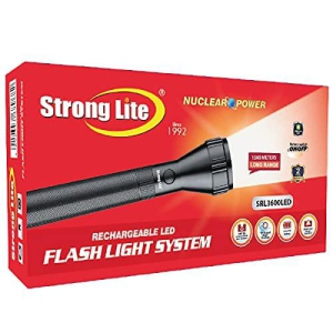 Strong lite SRL3600LED Rechargeable Torch Light,Long Distance Beam Range, Aircraft Aluminium Body with Ultra Bright LED Light