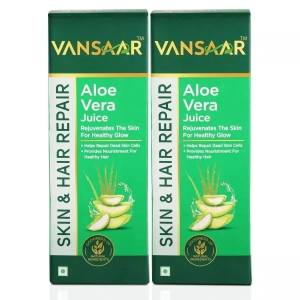 Aloe Vera Juice | For Glowing Skin & Healthy Hair| 100% Cold Pressed | Farm to Bottle in 4 Hours 1L (Packs)-1 ltr X 2