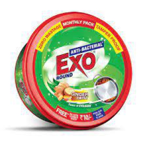 EXO ROUND GINGER TWIST DISH WASH BAR 500G