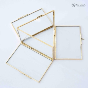 Terrarium Triple Brass Frame