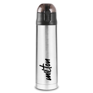 Milton New Crown 900 Thermosteel Hot or Cold Water Bottle 750 Ml (Silver)