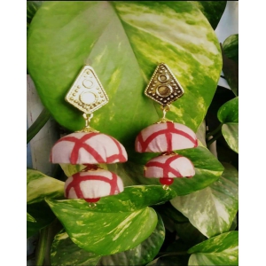 cream-red-handcrafted-double-jhumka-earrings