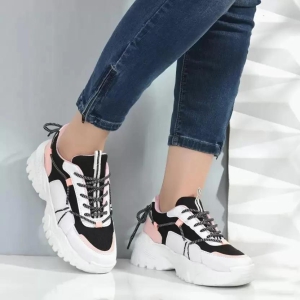 Sneakers For Women  (White - Pink)-39