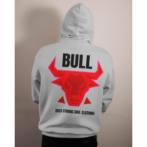 The Bull - Light Grey - Unisex Hoodie-Light Grey / 2XL - 46