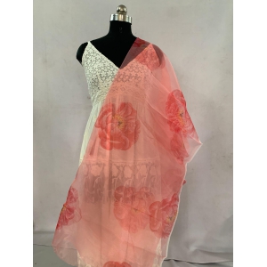 NVPO012-Pink Color Organza | Per meter