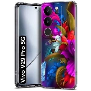 NBOX Multicolor Printed Back Cover Silicon Compatible For Vivo V29 Pro 5G ( Pack of 1 )