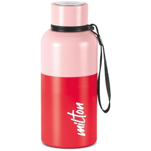 Milton Ancy 500 Thermosteel Water Bottle, 520 ml, Red | 24 Hours Hot and Cold | Easy to Carry | Rust Proof | Tea | Coffee | Office| Gym | Home | Kitchen | Hiking | Trekking | Travel Bottle -