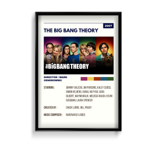 The Big Bang Theory Retro Wall Art-A2 / No Frame