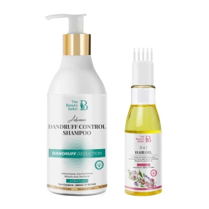 Combo of Dandruff Control Shampoo - 300ml and 10 in 1 Hair Oil - 100ml