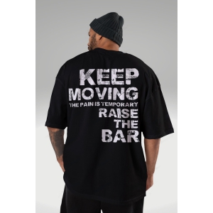 Raise the bar - Gym Oversized T Shirt-Black / M - 42