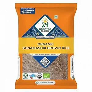 24 mantra SONAMASURI RAW RICE BROWN ORGA 5 KG