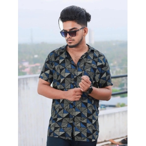 Men Regular Fit Rayon Printed Half Sleeve Casual Shirt-Rayon / Mixed / XL