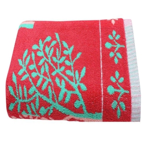 Mandhania Paradise Flora Premium Cotton Exotic Large Bath Towel 450 GSM (75x150cm) Pack of 1