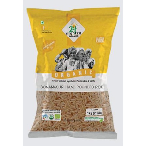 24 mantra SONAMASURI RAW RICE HANDPOUNDE 1 KG