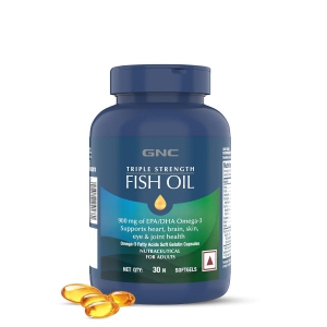 GNC Triple Strength Fish Oil 30 Softgels