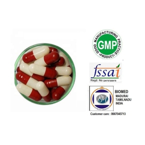 BioMed Empty Gelatin capsules Size 0 Red /White 500 pieces Capsule 500 no.s