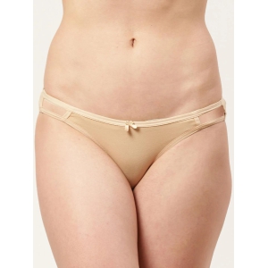 Women’s Solid Nude Mid-Rise Bikini Brief | MARY-skin-1 |-L