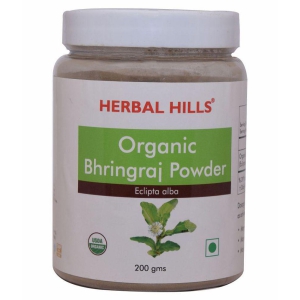 Herbal Hills Organic Bhringraj Powder 200 gm Pack of 2