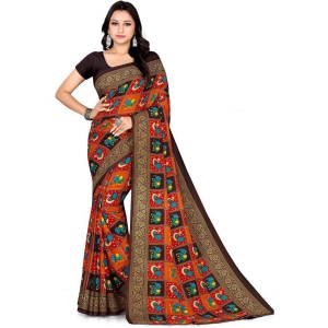 LEELAVATI - Multicolor Georgette Saree With Blouse Piece ( Pack of 1 ) - Multicolor