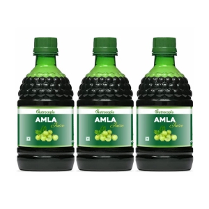 NUTROCOPIA Amla Juice - 400 ml | Rich Source of Vitamin C | Effective Antioxidants for Immunity boosting | Pure, Natural and 100% Ayurvedic Juice - Pack of 3