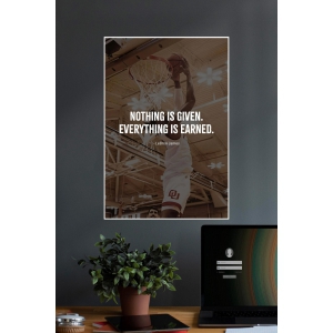 Everything Is Earned | Quotes | Motivational Poster-13X19